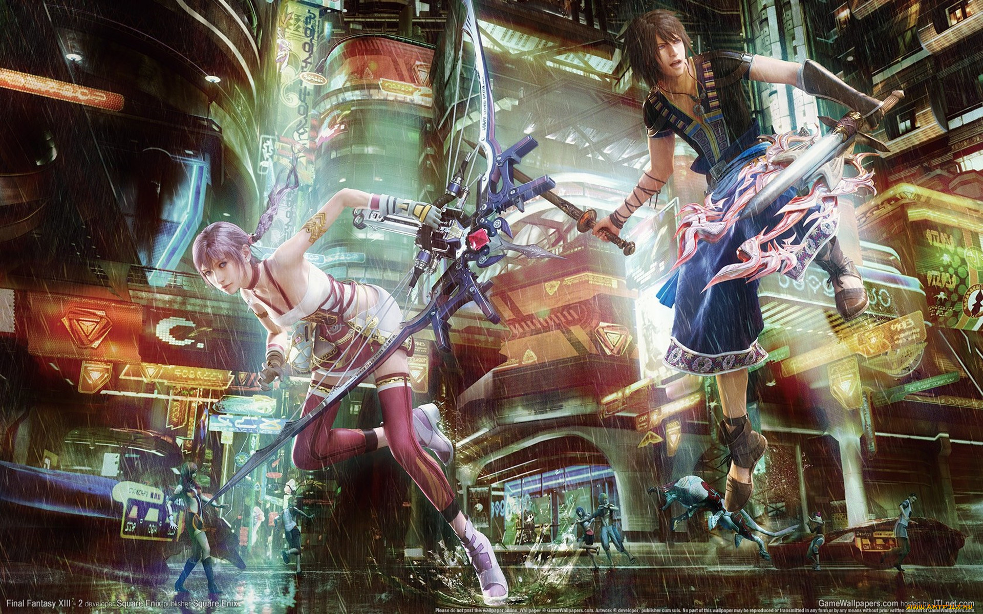 Обои Final Fantasy 13 Свалка Final Fantasy XIII, обои для рабочего стола,  фотографии final, fantasy, 13, видео, игры, xiii, ff13 Обои для рабочего  стола, скачать обои картинки заставки на рабочий стол.